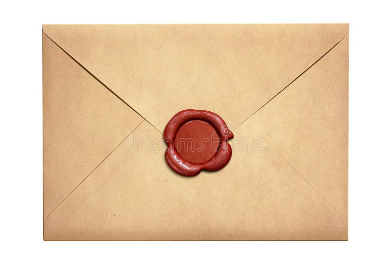 Enveloppe Vintage Lettre Avec Le Joint De Cire Et Les Timbres Vecteurs  libres de droits et plus d'images vectorielles de Vieux - iStock