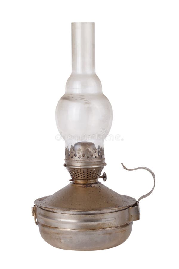 Download Vieille Lampe De Kérosène Sale D'isolement Sur Le Fond Blanc Photo stock - Image du home, heat: 45352770