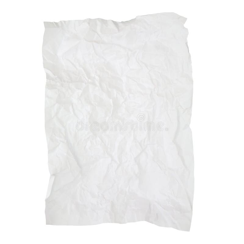 Vieille Texture De Papier Froissee D Isolement Sur Le Fond Blanc Image Stock Image Du Vieux Rugueux