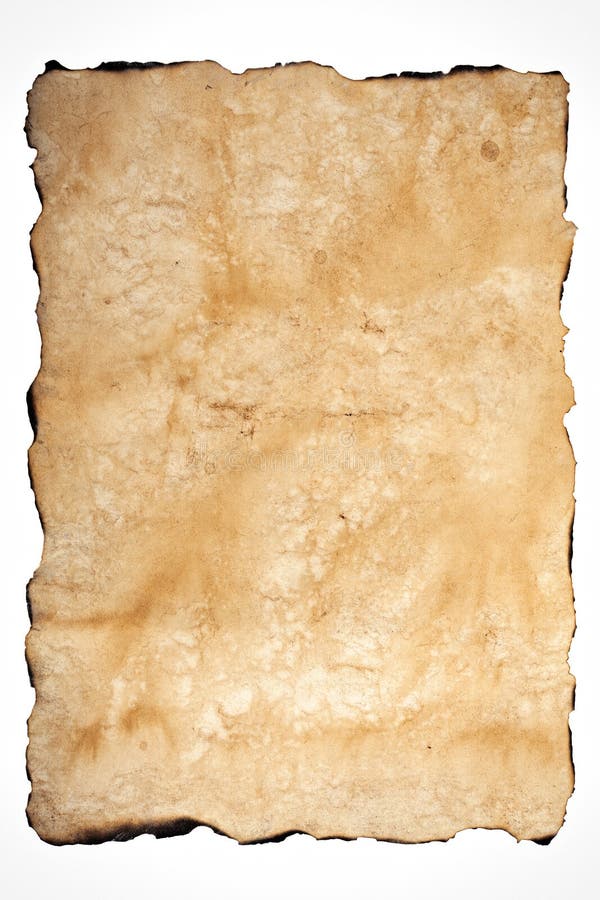 Vieille texture du papier avec les bords brûlés photo stock Vieille texture du papier avec les bords brûlés photo stock