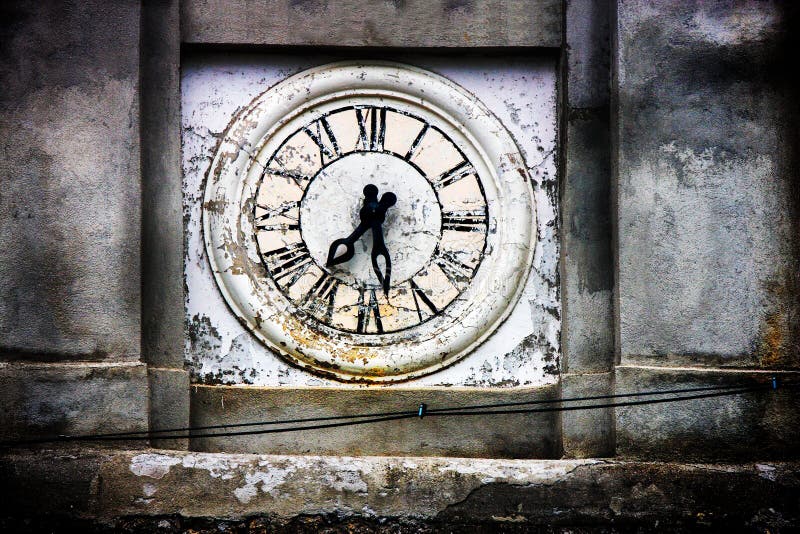 Old clock tower of the church of Saracinesco. Small village in the region of Lazio (Italy). Old clock tower of the church of Saracinesco. Small village in the region of Lazio (Italy).