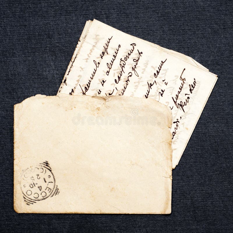 Vieilles enveloppe et lettre photographie stock libre de droits Vieilles enveloppe et lettre photographie stock libre de droits