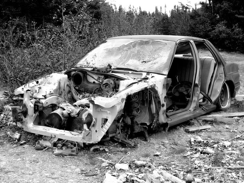 Vieja ruina del coche fotos de archivo Vieja ruina del coche fotos de archivo