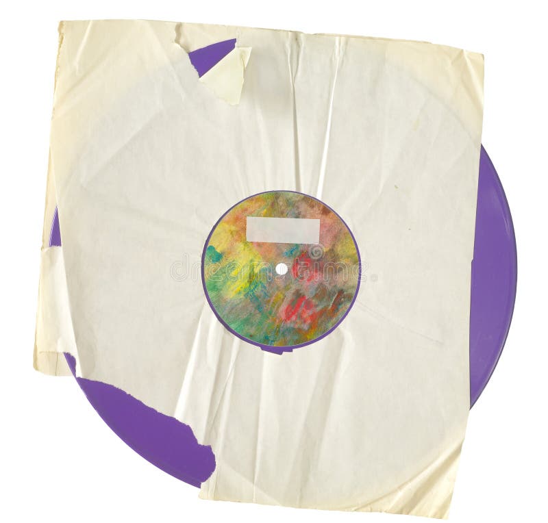 Viejo disco de vinilo sucio, aislado en blanco fotografía de archivo libre de regalías Viejo disco de vinilo sucio, aislado en blanco fotografía de archivo libre de regalías