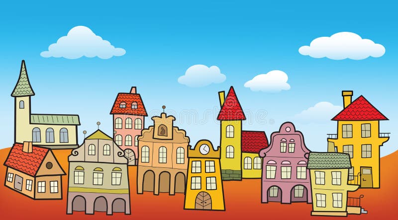 Paisaje del Casco Antiguo libre illustration