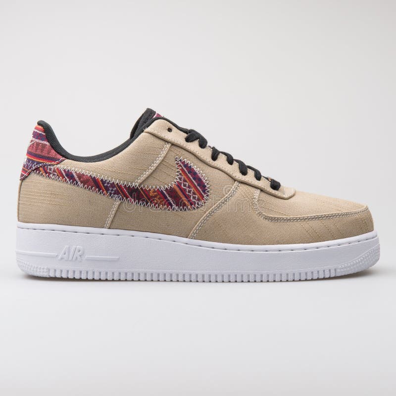 Nike Air Force 1 07 LV8 Khaki Sneaker Editorial Stock Photo - Image of sneaker, pair: 145771138