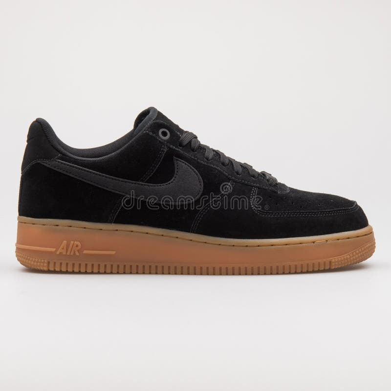 Nike Air Force 07 LV8 Suede Black and Brown Sneaker Editorial Photography - Image of activity, equipment: