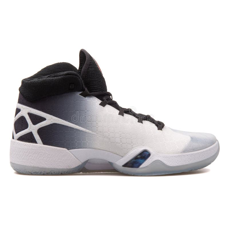 Nike Air Jordan XXX White, and Grey Sneaker Editorial Stock Photo - Image of color, side: 147748613