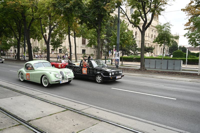 Vienna Classic Days Oldtimer Event â€“ 20.08 Editorial Stock Photo