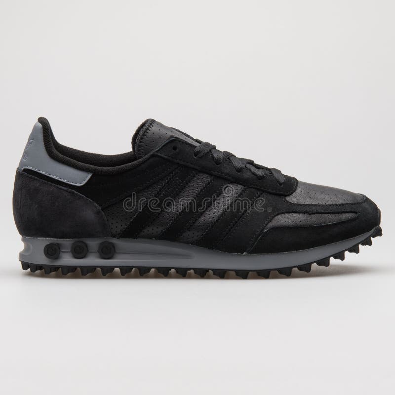 Cliente Señal ajo Adidas La Trainer Black and Grey Sneaker Editorial Stock Image - Image of  sneakers, accessories: 180979579