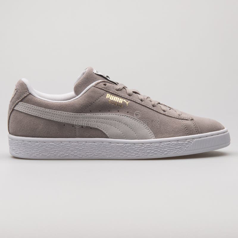 puma suede classic ash white