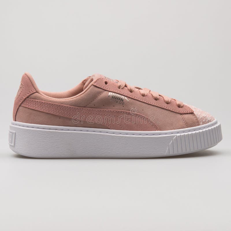 puma suede platform pebble