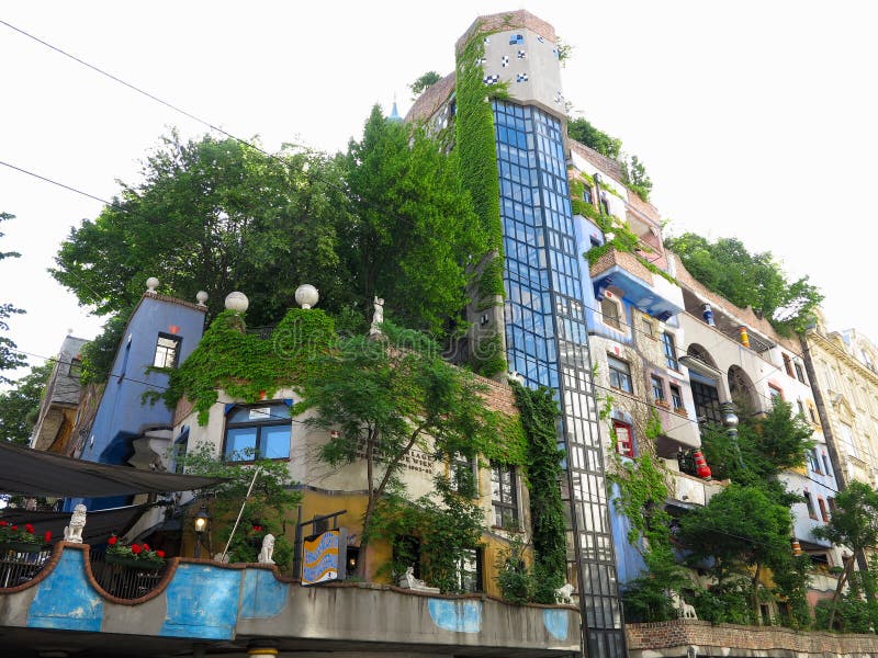 26.05.2018, Vienna, Austria: Hundertwasser House is one of the m