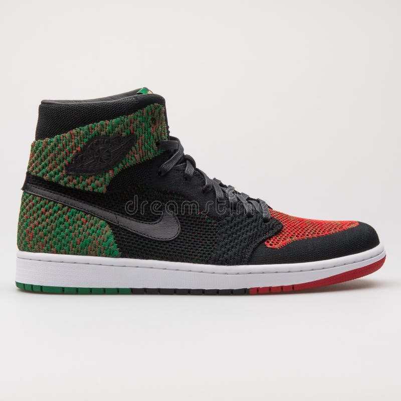 black green and red jordan 1