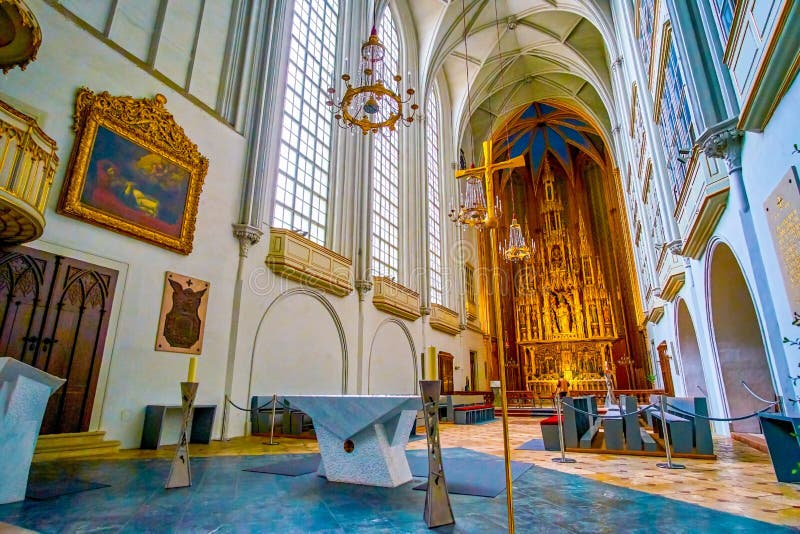 The Altar in St Augustine Church in Vienna, Austria