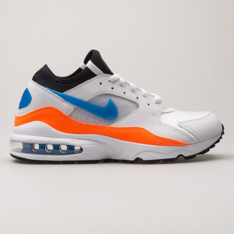 Nike Air Max 93 White, Black, Orange 