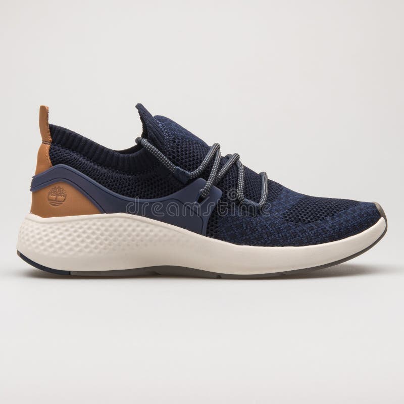 Timberland Flyroam Go Knit Navy Blue Sneaker Editorial Image - Image of background, casual: 181758885