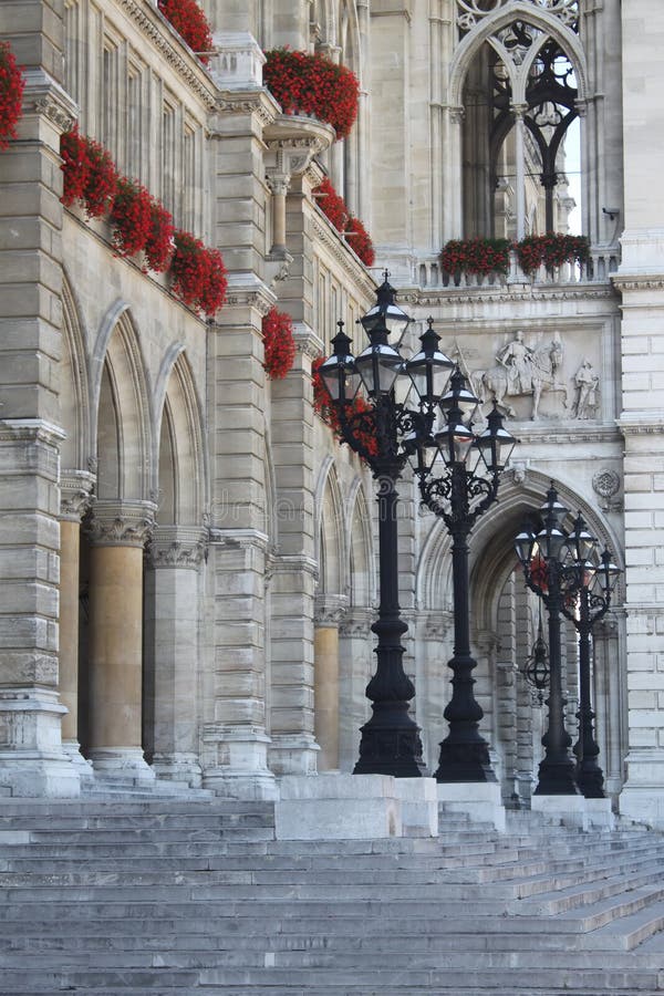 Vienna city hall stock image. Image of travel, landmark 21604805