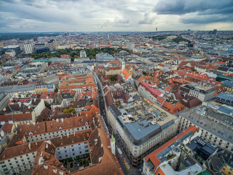 Vienna Cityscape Austria Most Popular Sightseeing Objects In