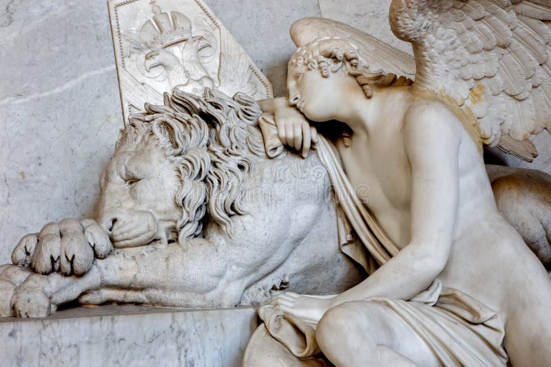 Vienna - Detail of tomb of Marie Christine daughter of Maria Theresia