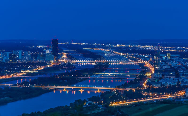 Vienna by Night stock photos