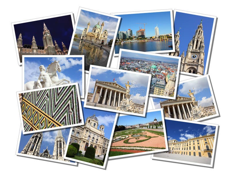 Vienna postcards stock photo. Image of europe, postcards 28903430
