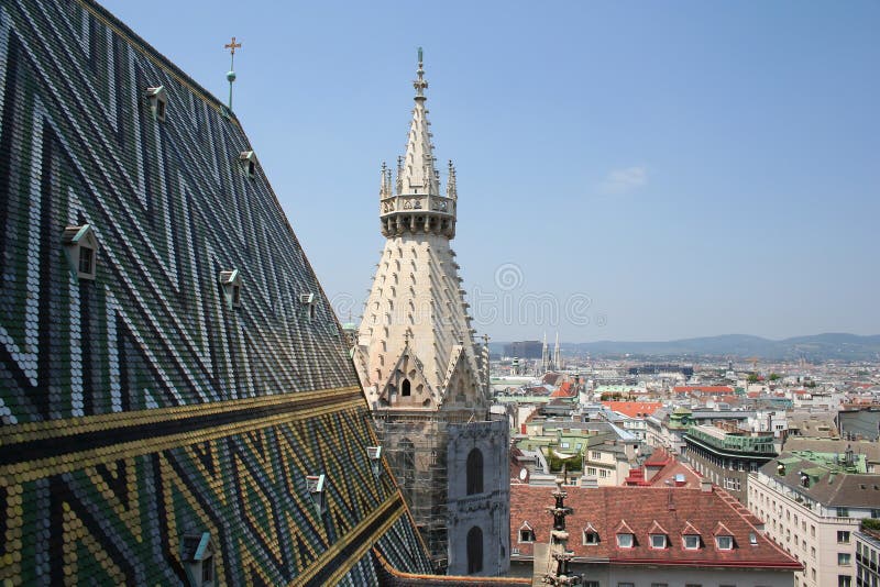 The Vienna Skyline stock image
