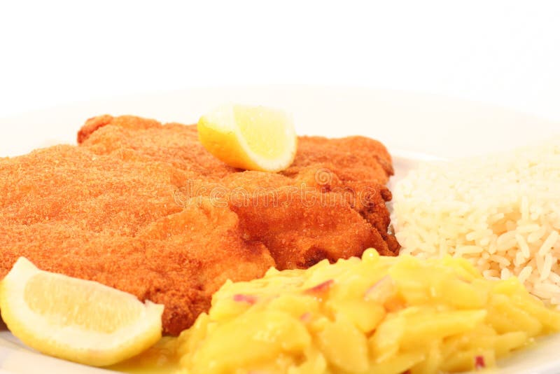 Viennese Schnitzel royalty free stock image