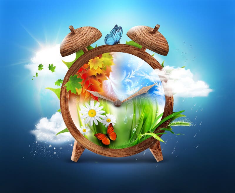 Vier Seizoenen stock illustratie