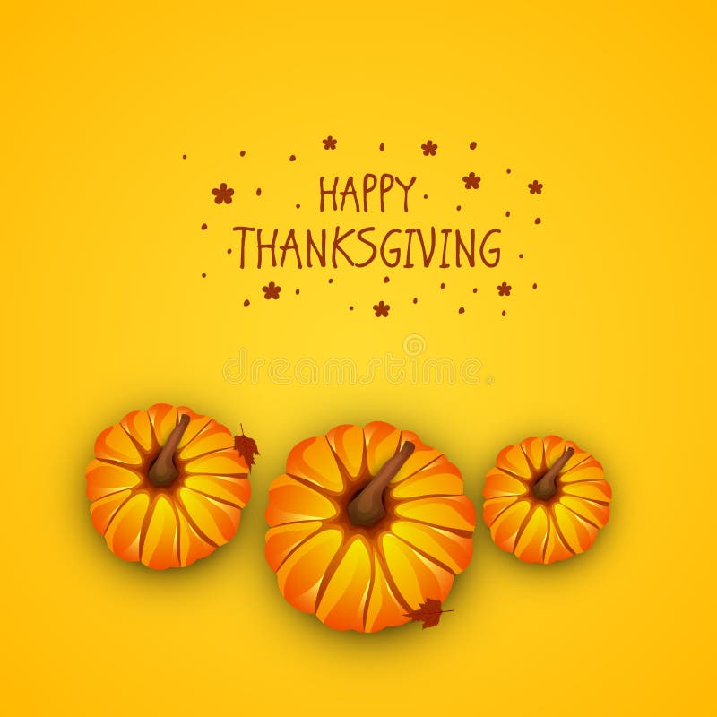 Viering van Thanksgiving day met pompoenen en modieuze teksten royalty-vrije illustratie Viering van Thanksgiving day met pompoenen en modieuze teksten royalty-vrije illustratie