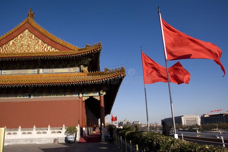 Tian'anmen Square is one of the largest city squares in the world. It is situated in the heart of Beijing. Tian'anmen was built in 1417 and was the entrance gate to the Forbidden City. Now the square stretches 880 meters from north to south and 500 meters from east to west. The total area is 440, 000 square meters. That's about the size of 60 soccer fields, spacious enough to accommodate half a million people. Tian'anmen Square is one of the largest city squares in the world. It is situated in the heart of Beijing. Tian'anmen was built in 1417 and was the entrance gate to the Forbidden City. Now the square stretches 880 meters from north to south and 500 meters from east to west. The total area is 440, 000 square meters. That's about the size of 60 soccer fields, spacious enough to accommodate half a million people.