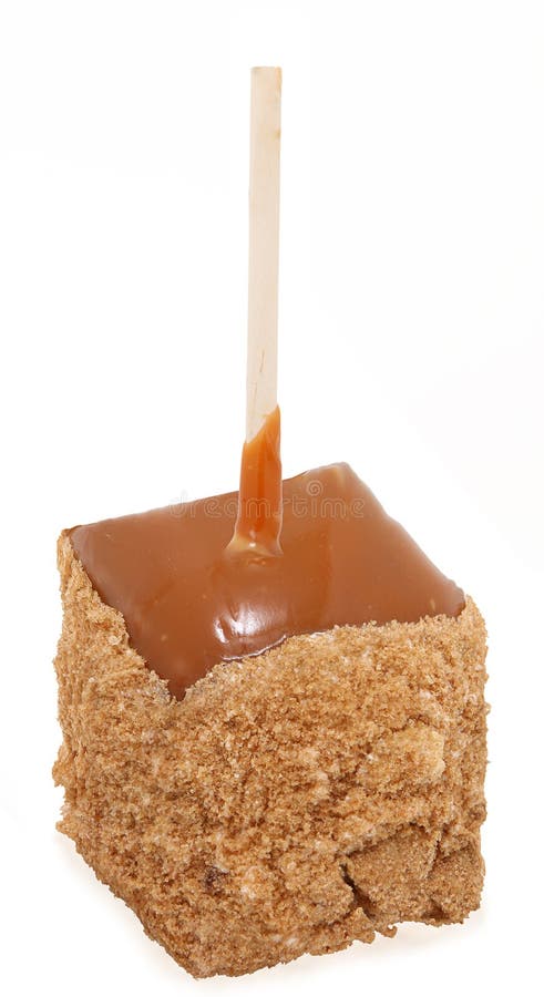 Vierkant van de Appel van de appeltaart het Geglaceerde stock afbeeldingen Vierkant van de Appel van de appeltaart het Geglaceerde stock afbeeldingen