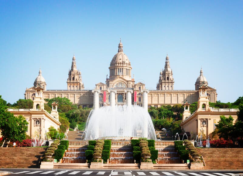 Vierkant van Spanje, Barcelona stock afbeelding Vierkant van Spanje, Barcelona stock afbeelding