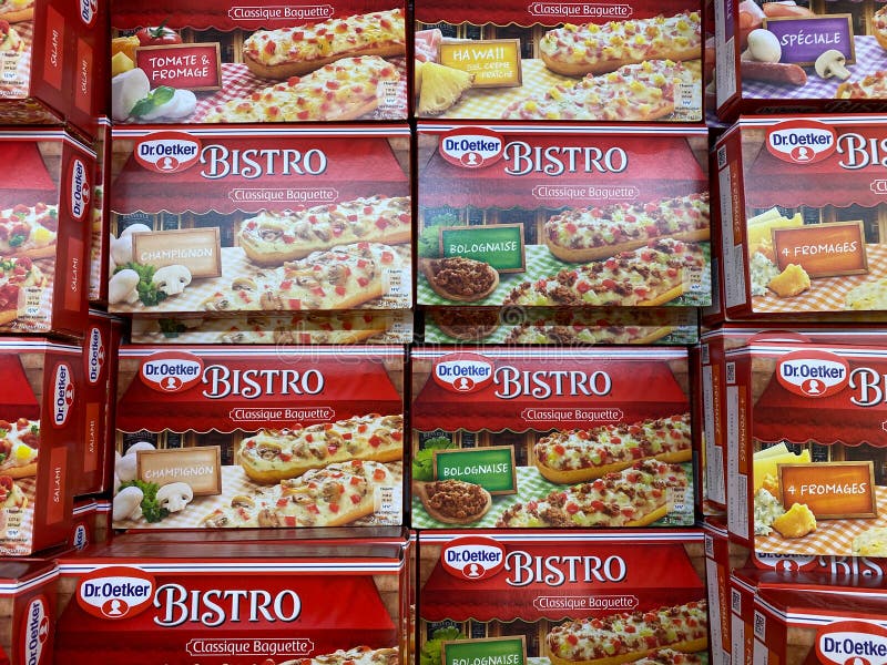 Closeup of Isolated Boxes with Dr. Oetker Frozen Bistro Baguettes in  Cooling Counter Editorial Stock Image - Image of background, german:  192341474