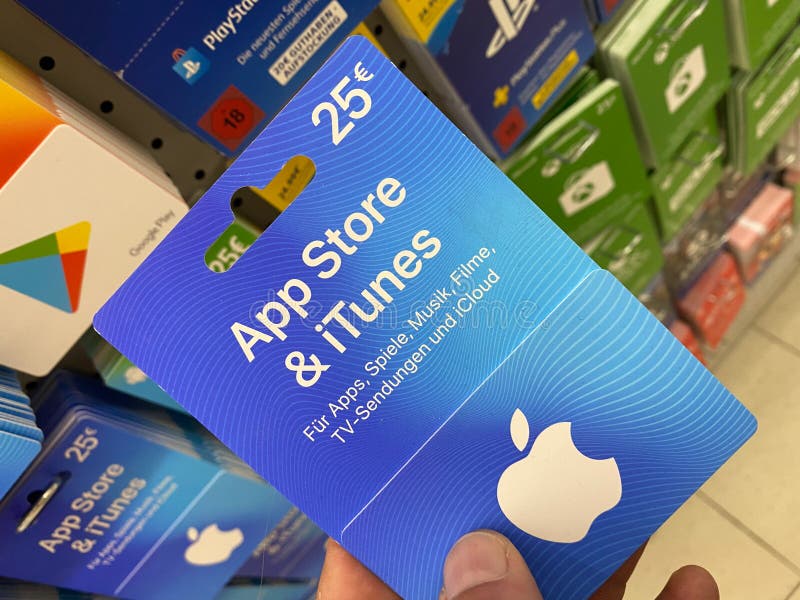 View On Apple Itunes And App Store Gift Voucher Card Hold