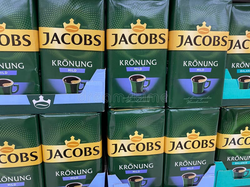 View on Stack Jacobs Filter Coffee Packages in German Supermarket
