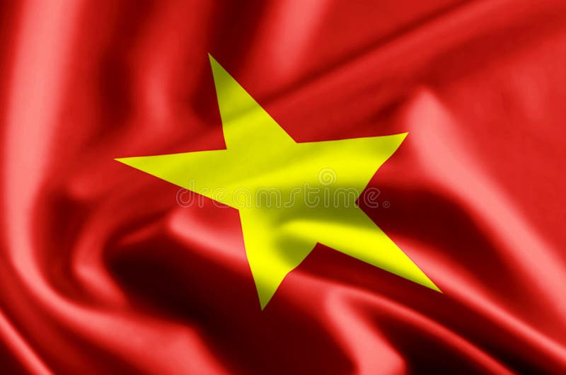 Vietnam-Flaggenillustration vektor abbildung Vietnam-Flaggenillustration vektor abbildung