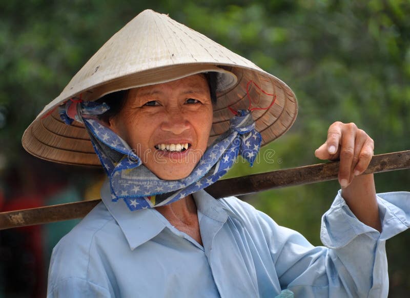 Vietnam för säljare för minh för ho för chistadsfrukt kvinna