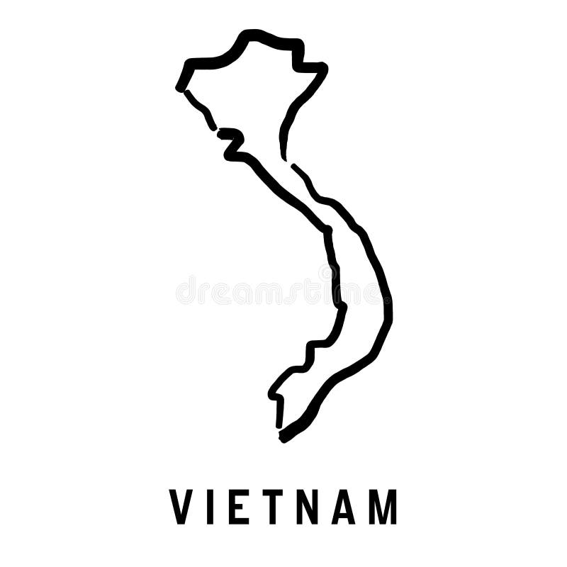 Vietnam Map Outline Printable