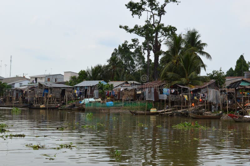 Vietnam - Mekong deltahus royaltyfri foto Vietnam - Mekong deltahus royaltyfri foto