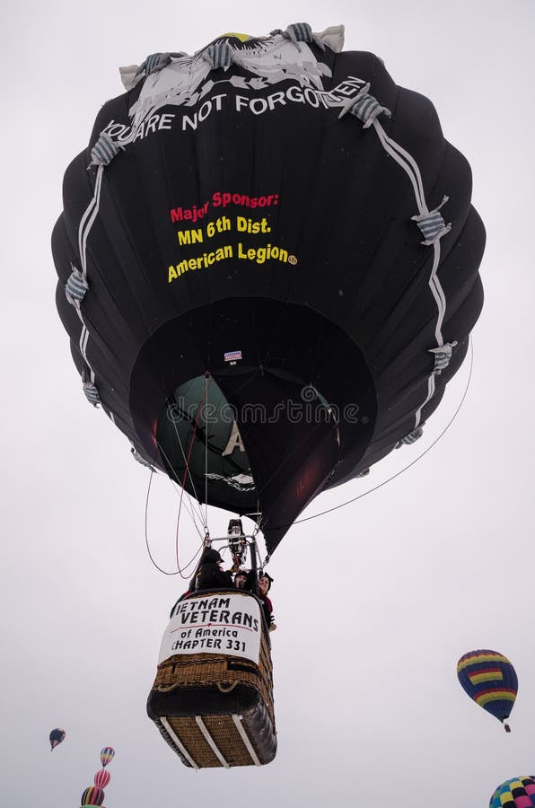 Vietnam veterans hot air balloon launches into the sky royalty free stock photo Vietnam veterans hot air balloon launches into the sky royalty free stock photo