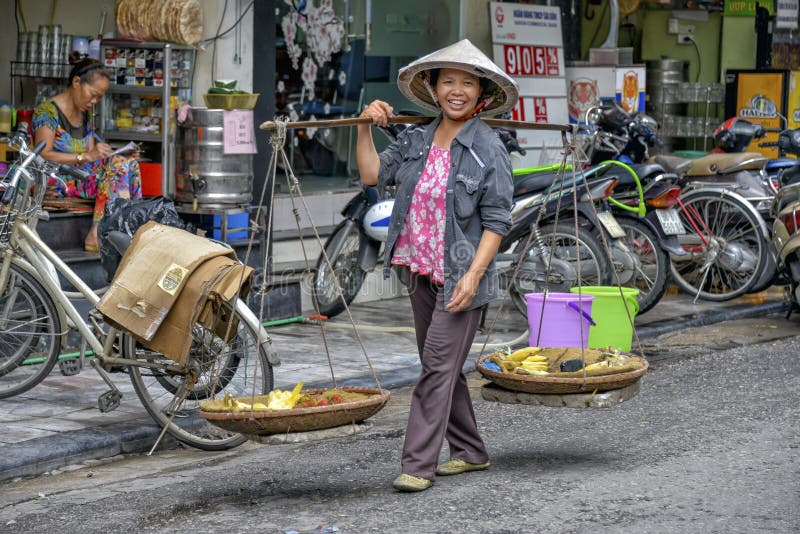 vietnames för hanoi gatasäljare