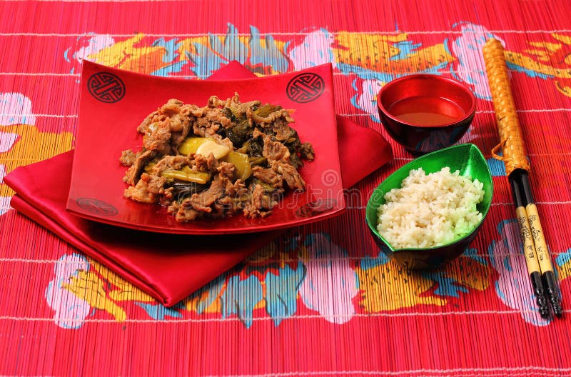 Vietnamese beef stir fry stock image. Image of healthy - 55319237