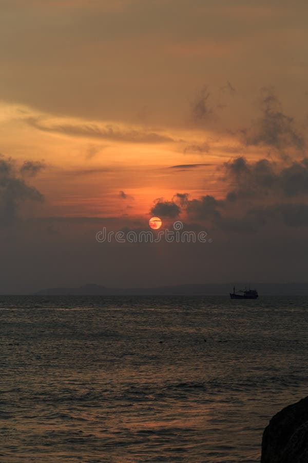 Vietnamese fishing boats in Mui Ne to the sea at sunset. Vietnamese fishing boats in Mui Ne to the sea at sunset