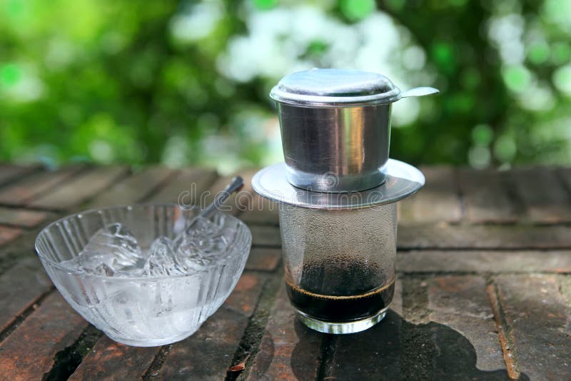 Vietnamese French Drip Coffee Stock Image Image of suada, condense
