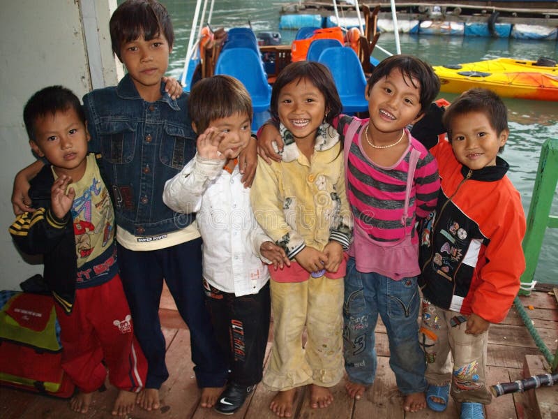Vietnamese School Children stock image