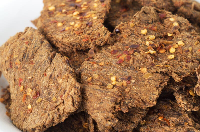 Vietnamese Spicy Beef Jerky Stock Photo Image of lemon, energy 38034334