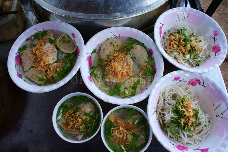 Vietnamese Street Food, Noodle Soup Stock Photo Image of eating, city