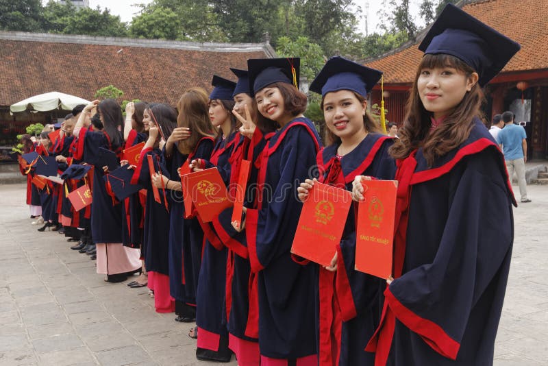 Vietnamese students in dress