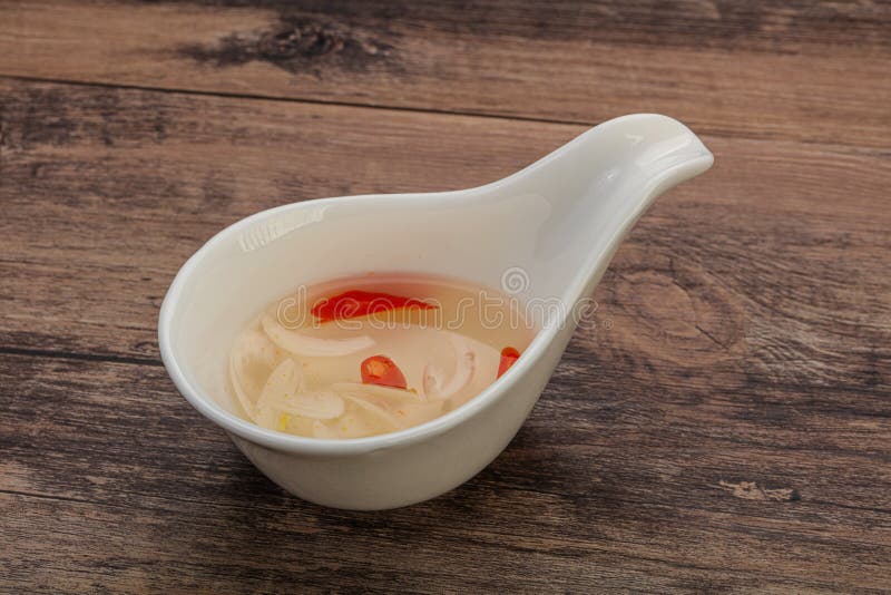 Vietnamese Vinegar Sauce with Chili Stock Image Image of black